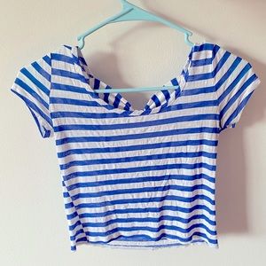 Wet Seal Striped Crop